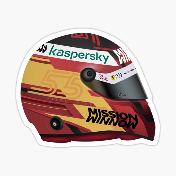 Carlos Sainz's helmet image
